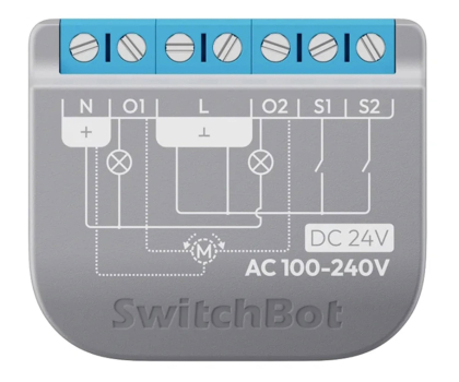 Inteligentny sterownik SwitchBot Inteligentny przełącznik dwukanałowy Relay Switch 2PM